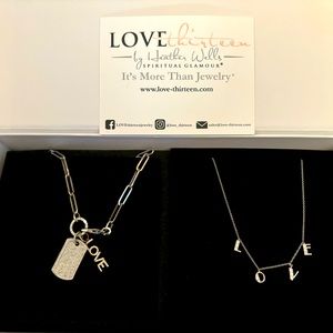Beautiful Paperclip Chain Necklace with diamond set charms